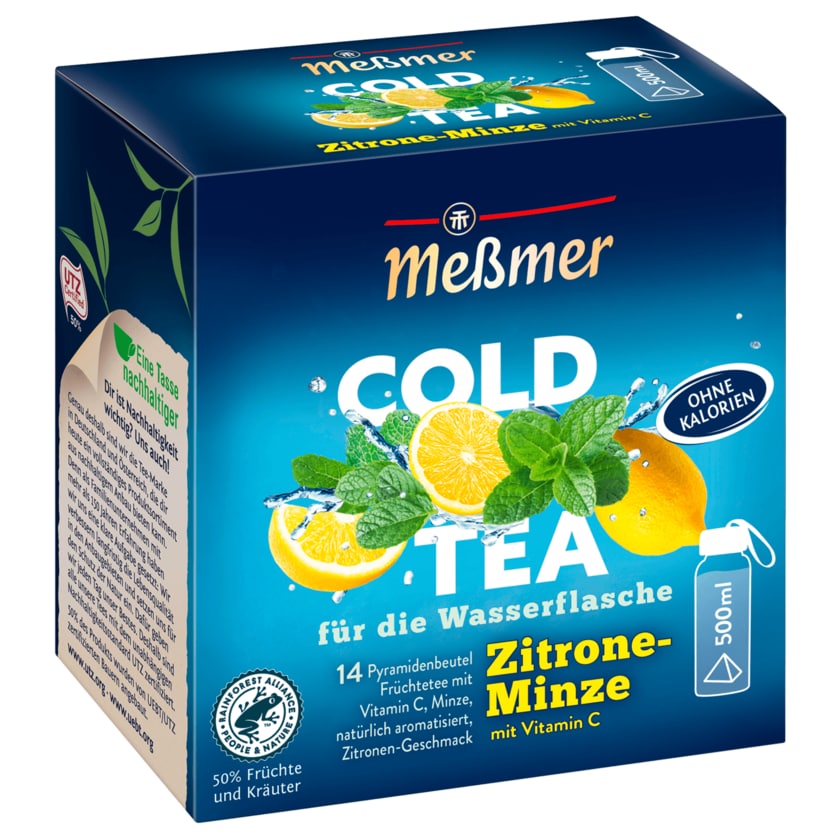 Meßmer Cold Tea Zitrone-Minze 38,5g, 14 Beutel
